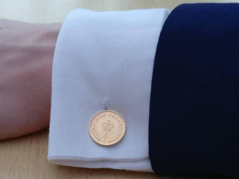 1979 Halfpenny - Vergoldete Münz Manschettenknöpfe von CoinCreationsShop