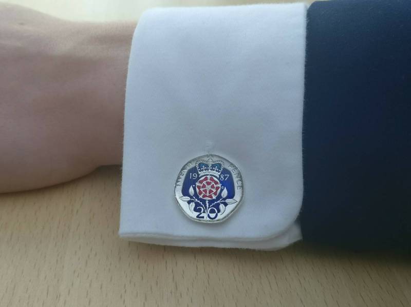 1987 Twenty Pence-Manschettenknöpfe von CoinCreationsShop