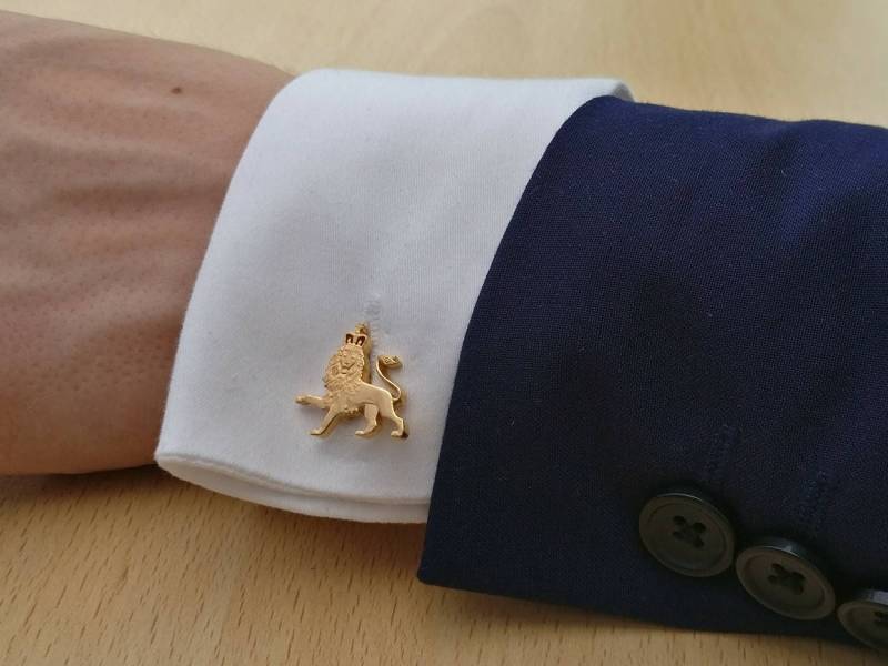 Ten Pence Löwe - Cut Out Münze Manschettenknöpfe von CoinCreationsShop