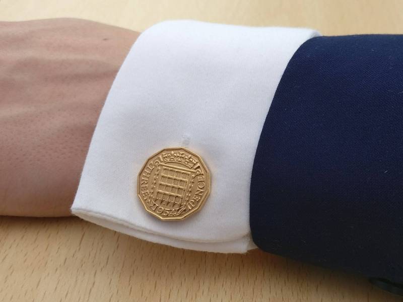 Threepenny | 1953-1967 - Vergoldete Münz Manschettenknöpfe von CoinCreationsShop