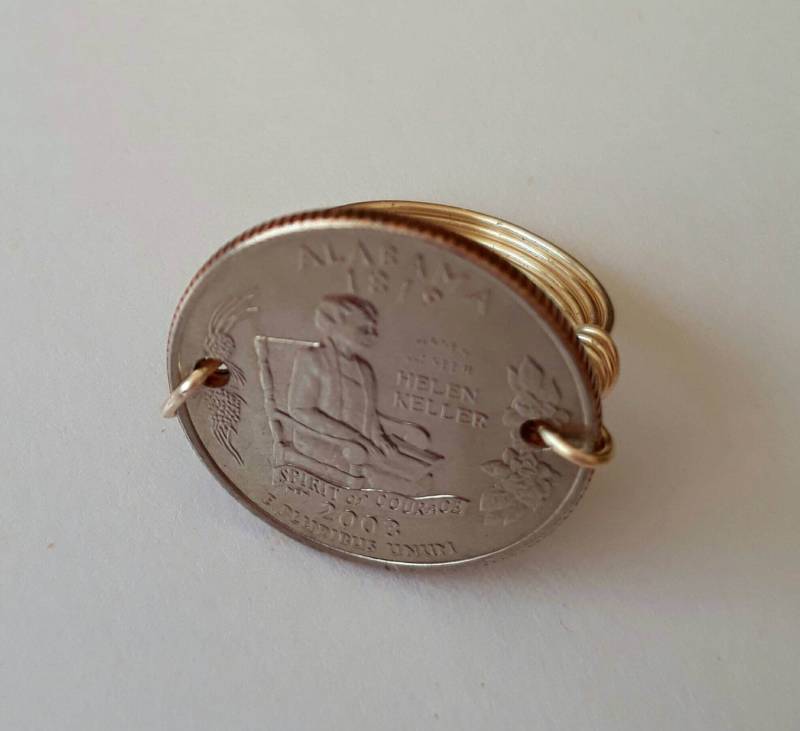 Alabama State Viertel Draht Gewickelt Ring von CoinCutters