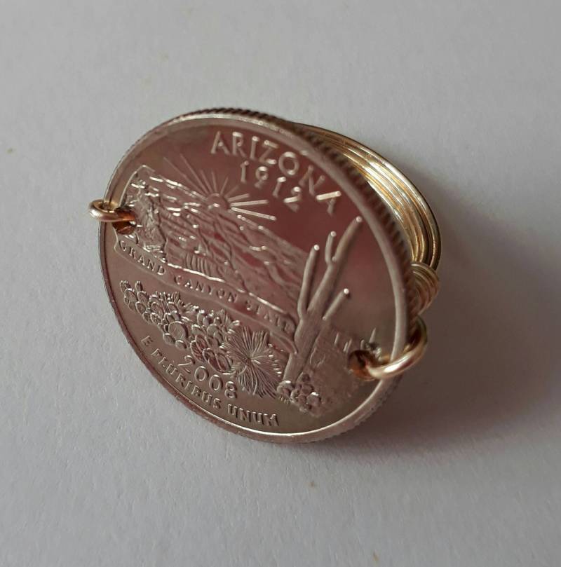 Arizona State Viertel Draht Gewickelt Ring von CoinCutters
