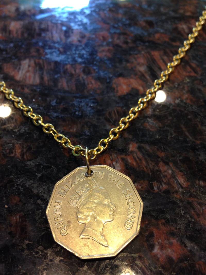 Belize 1 Dollar Münze Halskette von CoinCutters