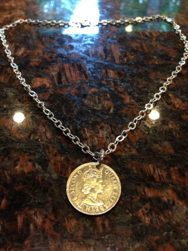 Belize 25 Cent Münze Halskette von CoinCutters