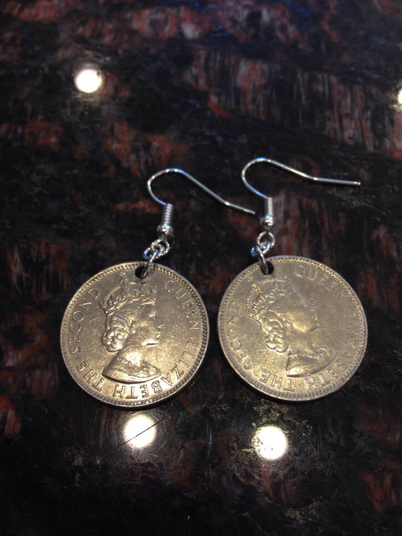 Belize 25 Cent Münze Ohrringe von CoinCutters