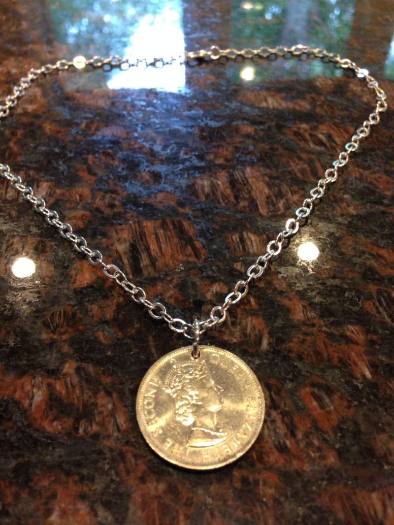 Belize 50 Cent Münze Halskette von CoinCutters