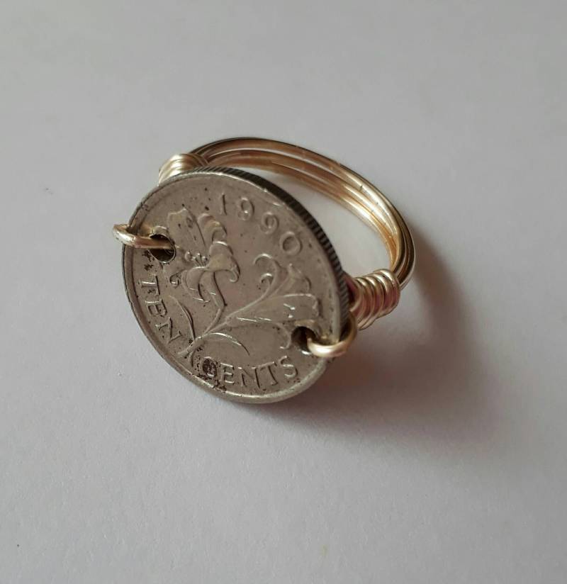 Bermuda 10 Cent Draht Gewickelt Ring von CoinCutters