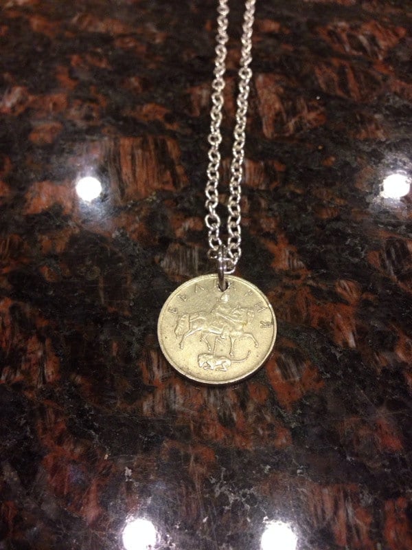 Bulgarien 50 Stotinki Münze Halskette von CoinCutters