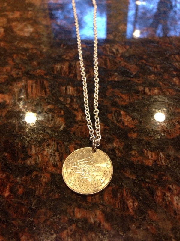 Cfa 100 Franken Münze Halskette von CoinCutters