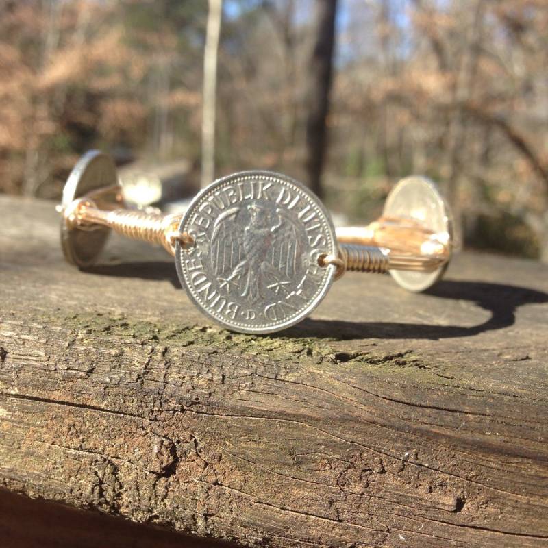 Deutschland 1 Mark Bourbons Und Boweties Stil Draht Gewickelt Armreif von CoinCutters