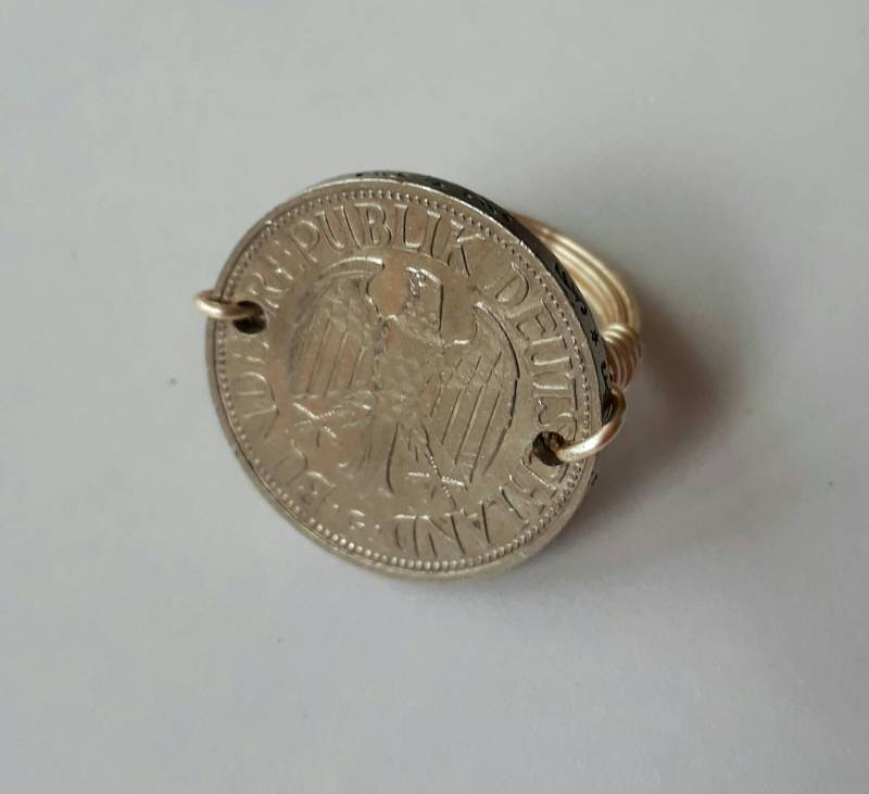 Deutschland 1 Mark Draht Gewickelt Ring von CoinCutters