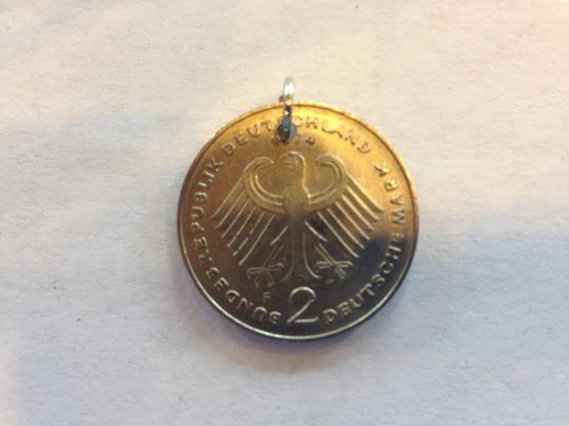 Deutschland 2 Marks Münze Anhänger von CoinCutters