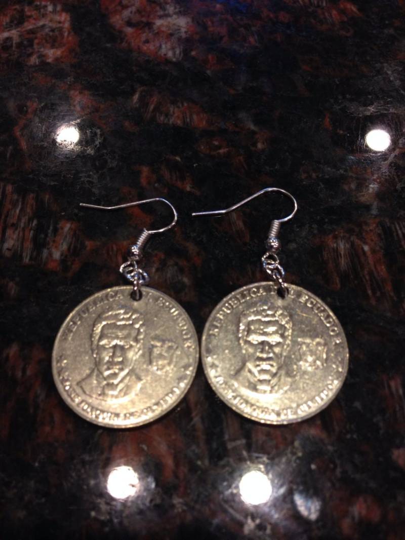 Ecuador 25 Centavos Münze Ohrringe von CoinCutters