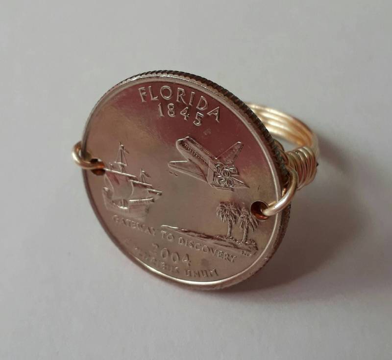 Florida State Viertel Draht Gewickelt Ring von CoinCutters