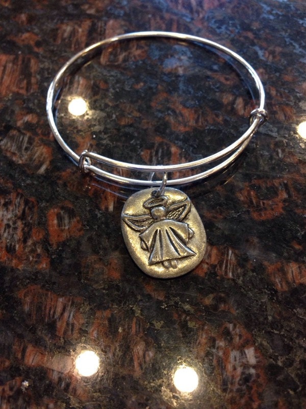 Immer Mit Ihnen Engel, Erweiterbare Stil Draht Armreif von CoinCutters