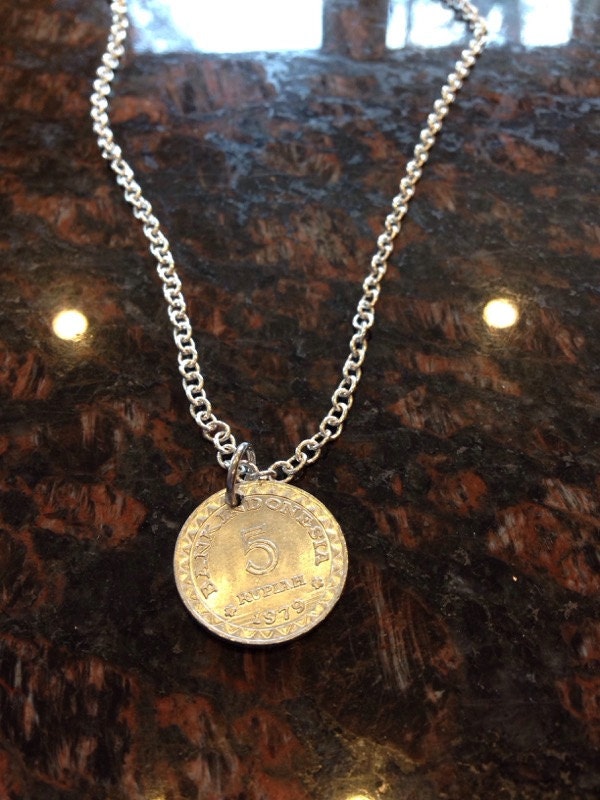 Indonesien 5 Rupiah Münze Halskette von CoinCutters