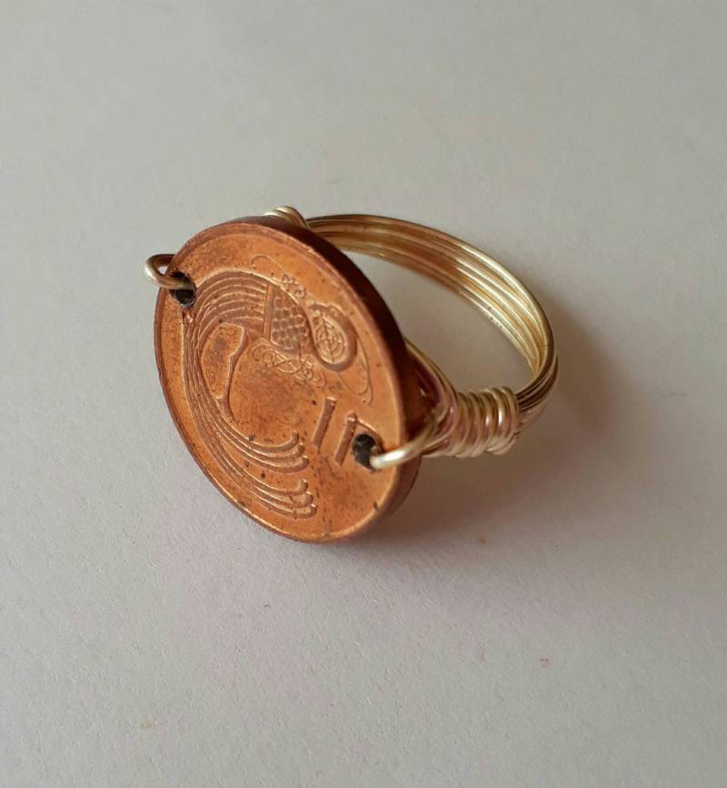 Irland 1 Pence Draht Gewickelt Ring von CoinCutters