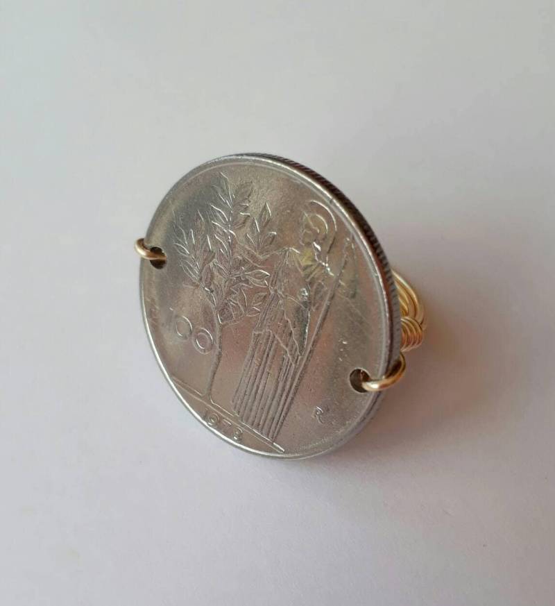 Italien 100 Lira Draht Gewickelt Ring von CoinCutters