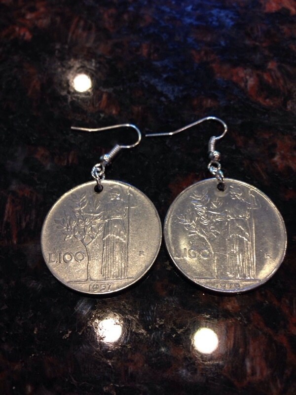 Italien 100 Lira Münze Ohrringe von CoinCutters