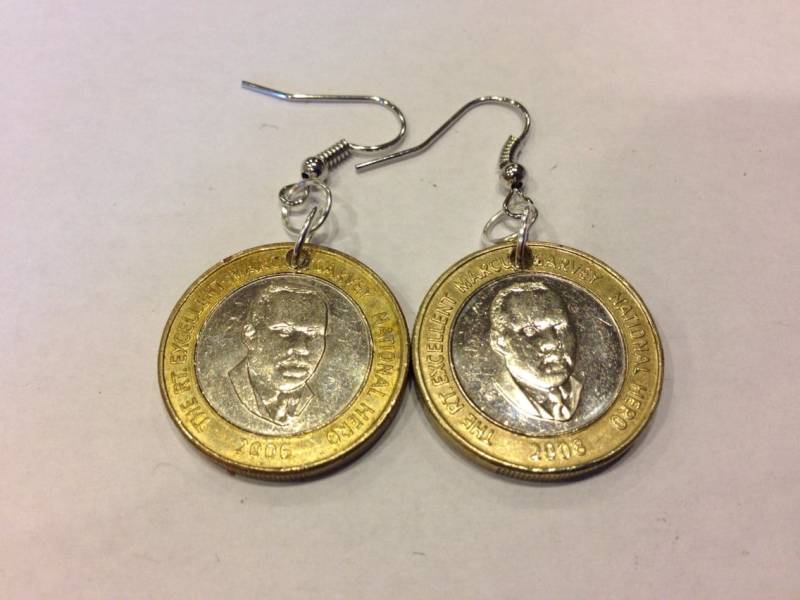 Jamaika 20 Dollar Zweifarbige, Bi-Metall-Münze Ohrringe von CoinCutters