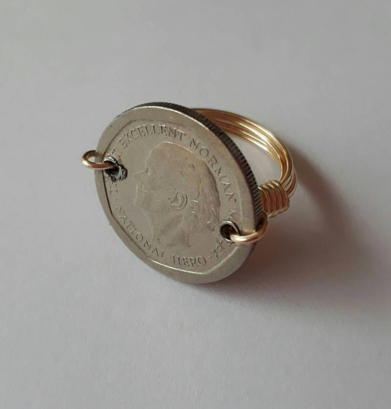 Jamaika 5 Dollar Draht Gewickelt Ring von CoinCutters