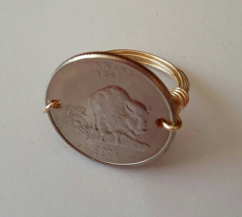Kansas State Viertel Draht Gewickelt Ring von CoinCutters