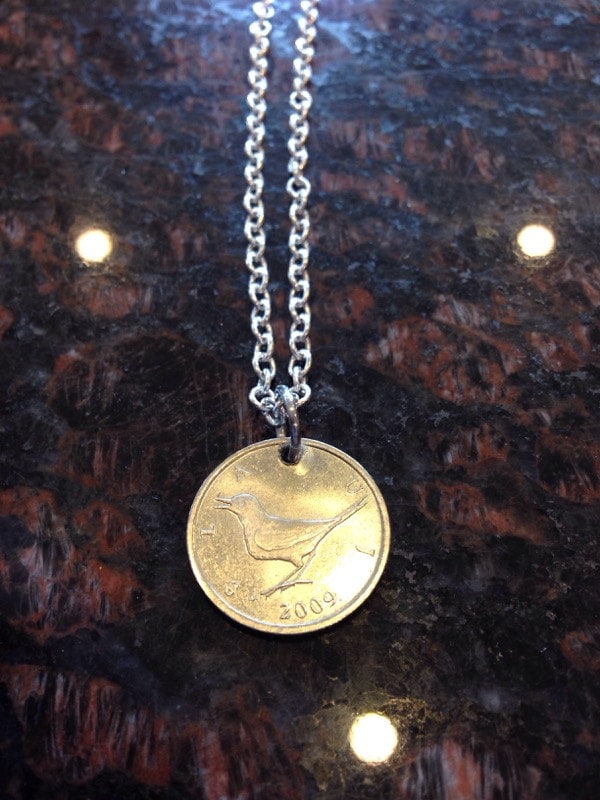 Kroatien 1 Kuna Münze Halskette von CoinCutters