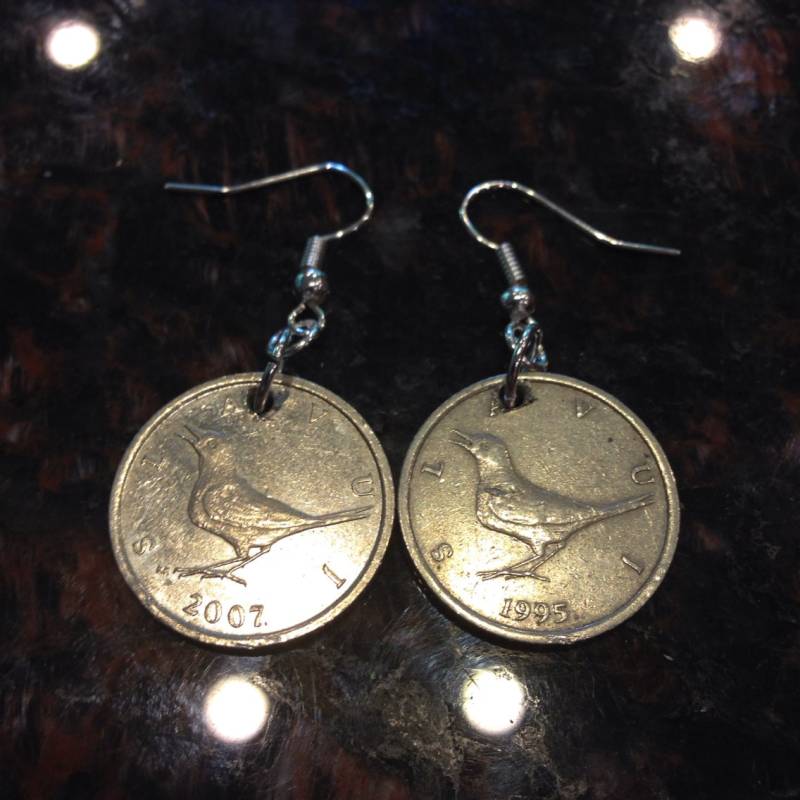 Kroatien 1 Kuna Münze Ohrringe von CoinCutters