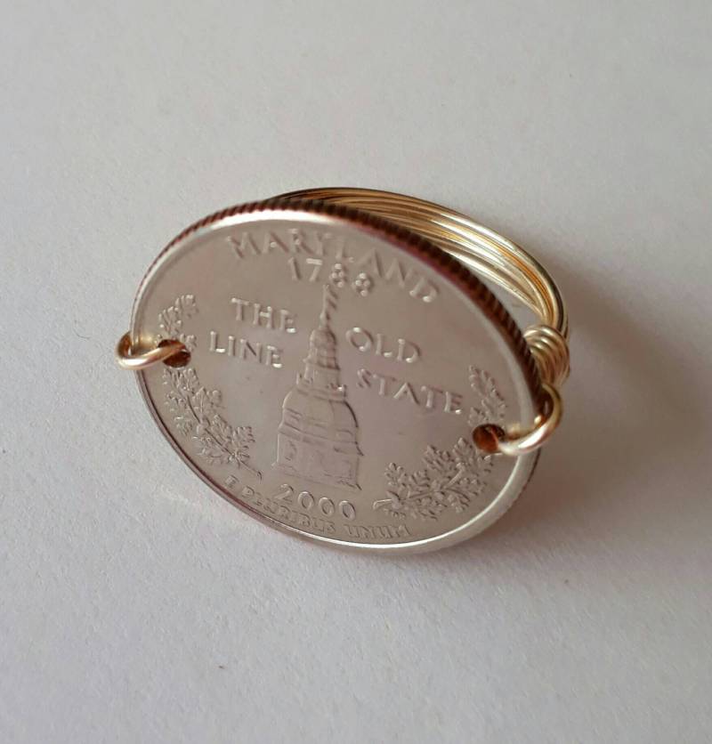 Maryland State Viertel Draht Gewickelt Ring von CoinCutters
