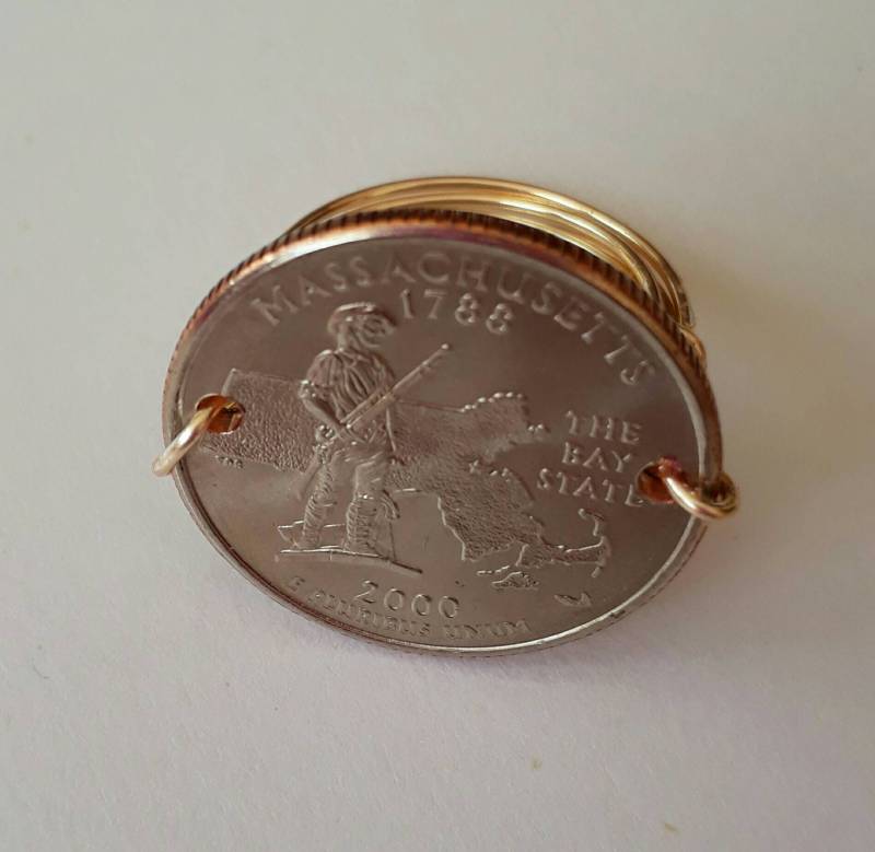 Massachusetts State Viertel Draht Gewickelt Ring von CoinCutters