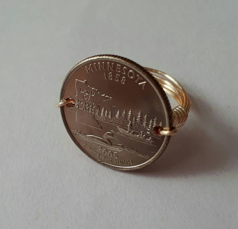 Minnesota State Viertel Draht Gewickelt Ring von CoinCutters