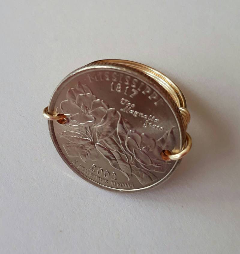 Mississippi State Viertel Draht Gewickelt Ring von CoinCutters