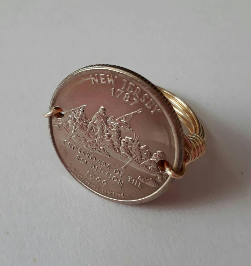 New Jersey State Viertel Draht Gewickelt Ring von CoinCutters