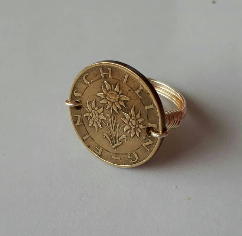 Österreich 1 Schilling Draht Gewickelt Ring von CoinCutters