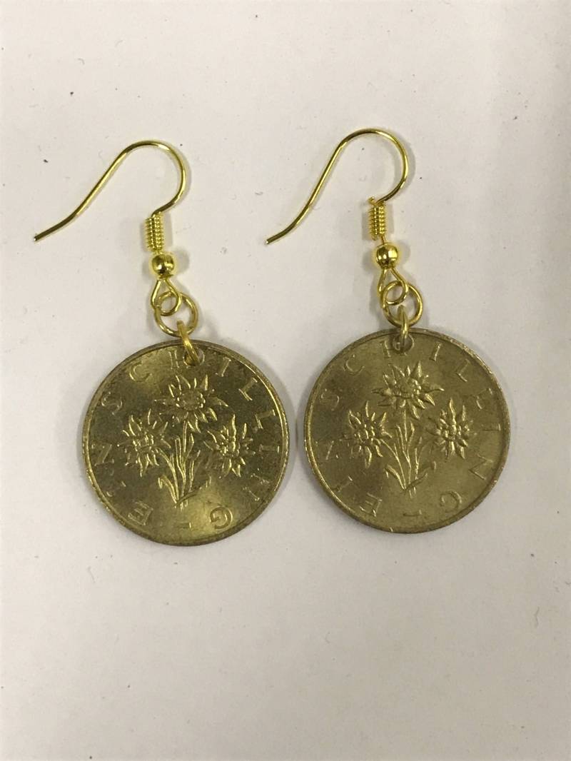 Österreich 1 Schilling Münze Ohrringe von CoinCutters