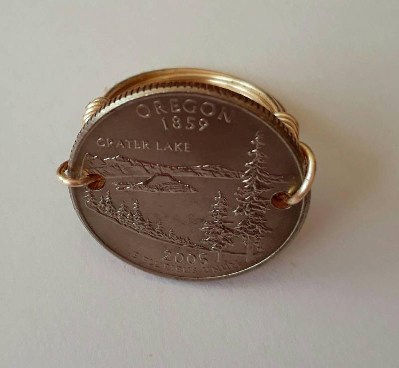 Oregon State Viertel Draht Gewickelt Ring von CoinCutters