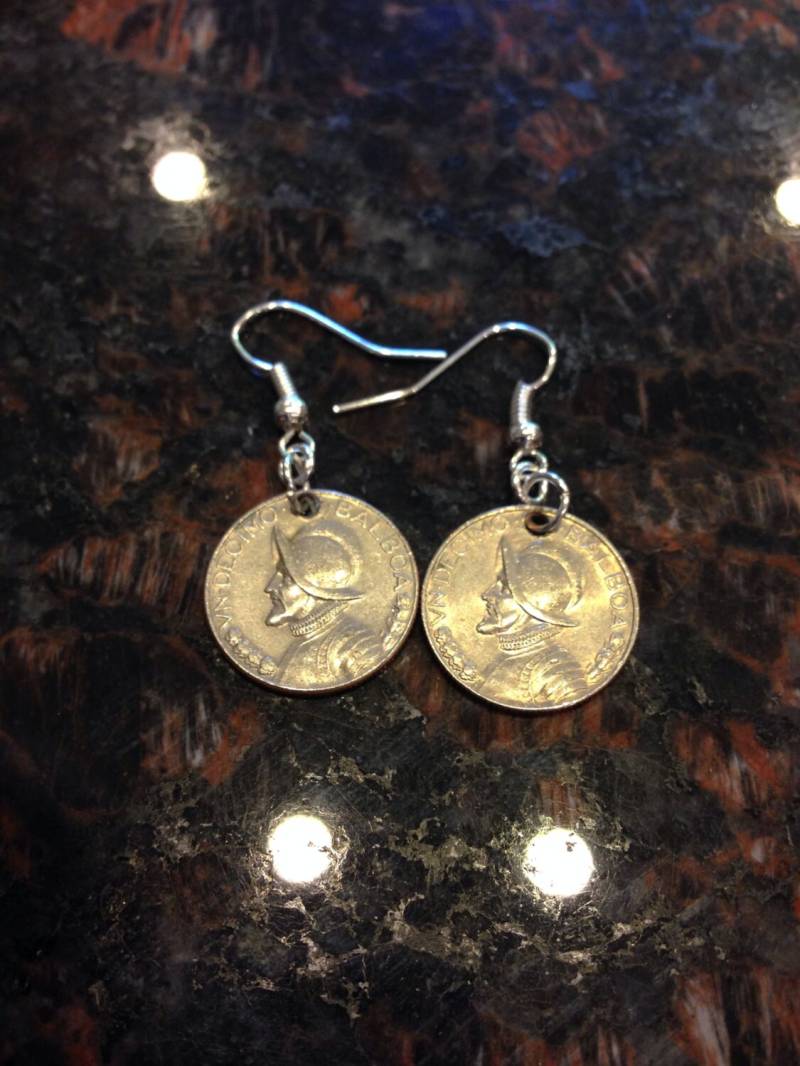 Panama 10 Cent Münze Ohrringe von CoinCutters
