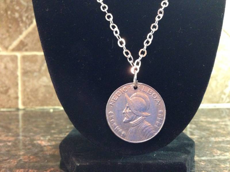 Panama 50 Centavos Münze Halskette von CoinCutters