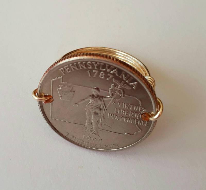 Pennsylvania State Viertel Draht Gewickelt Ring von CoinCutters
