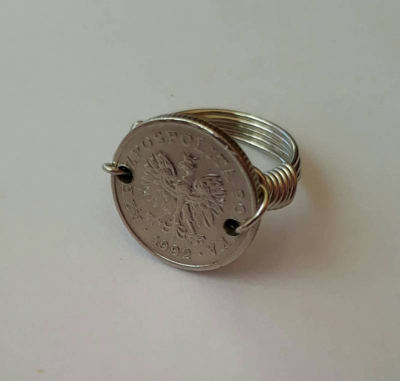 Polen 20 Groszy Draht Gewickelt Ring von CoinCutters
