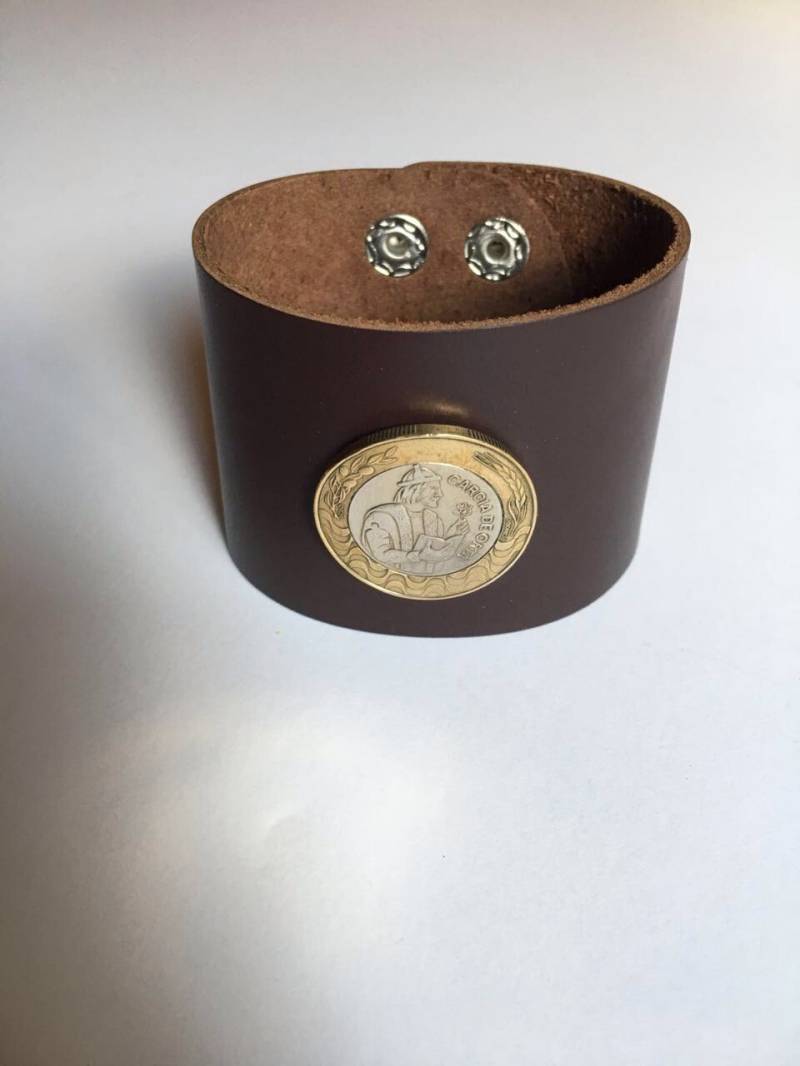 Portugal 200 Escudos Leder Manschette Münze Armband von CoinCutters