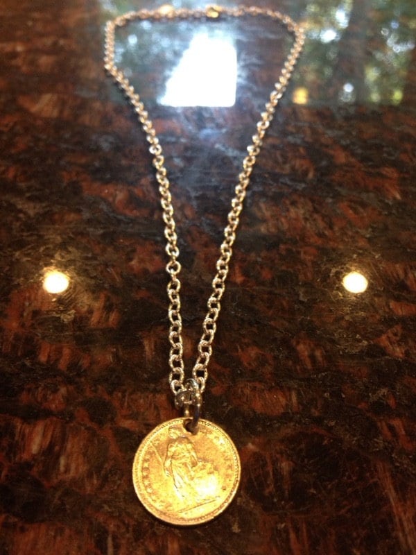 Schweiz Halbfranken Münze Necklacev von CoinCutters