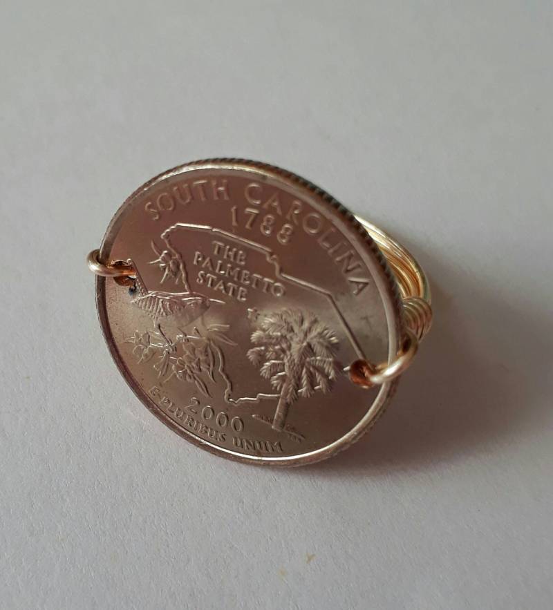 South Carolina State Viertel Draht Gewickelt Ring von CoinCutters