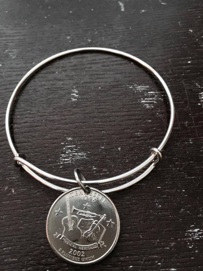 Tennessee State Quarter Erweiterbare Draht Armreif von CoinCutters