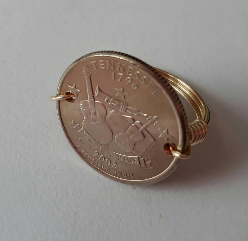 Tennessee State Viertel Draht Gewickelt Ring von CoinCutters
