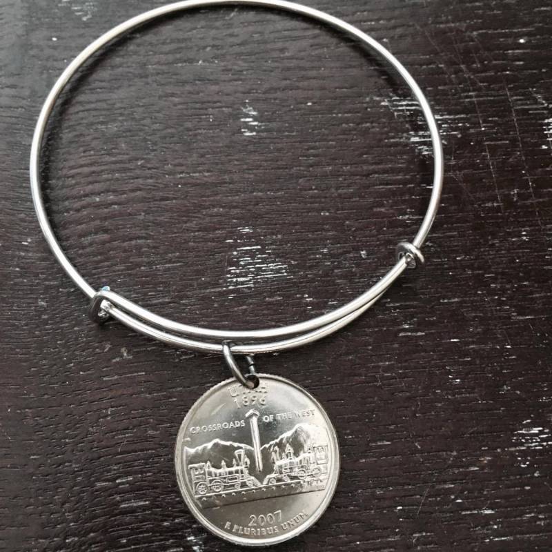 Utah State Quarter Erweiterbare Draht Armreif von CoinCutters