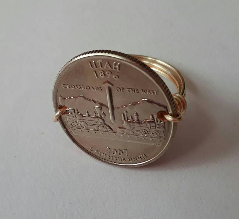 Utah State Viertel Draht Gewickelt Ring von CoinCutters