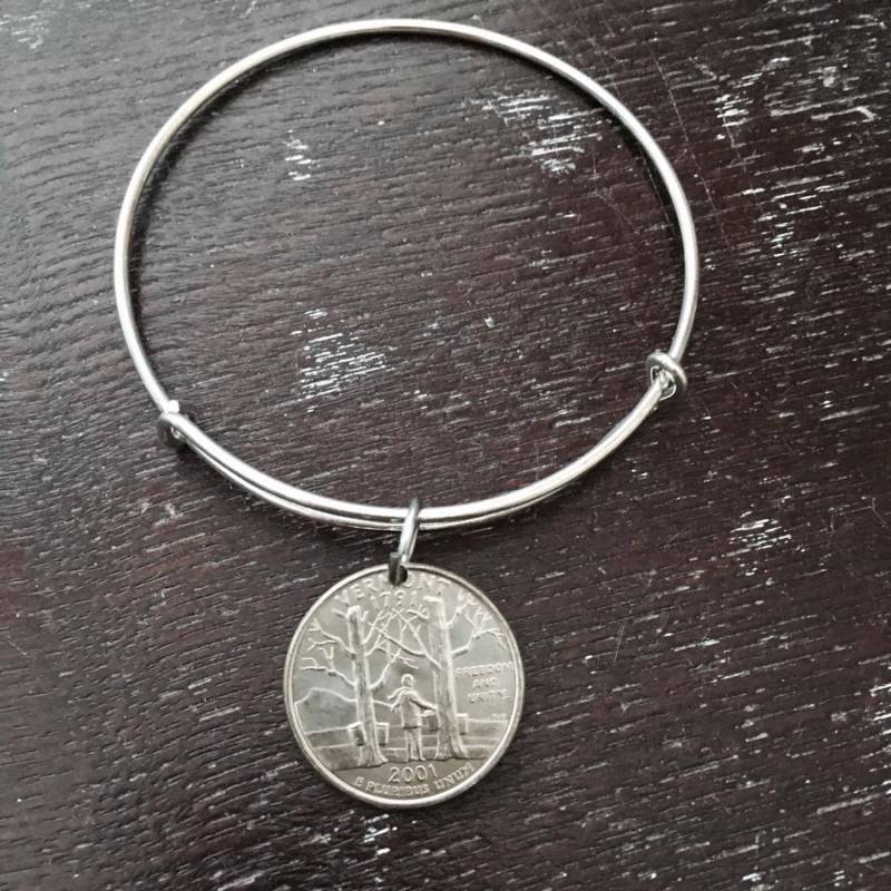 Vermont State Quarter Erweiterbare Draht Armreif von CoinCutters