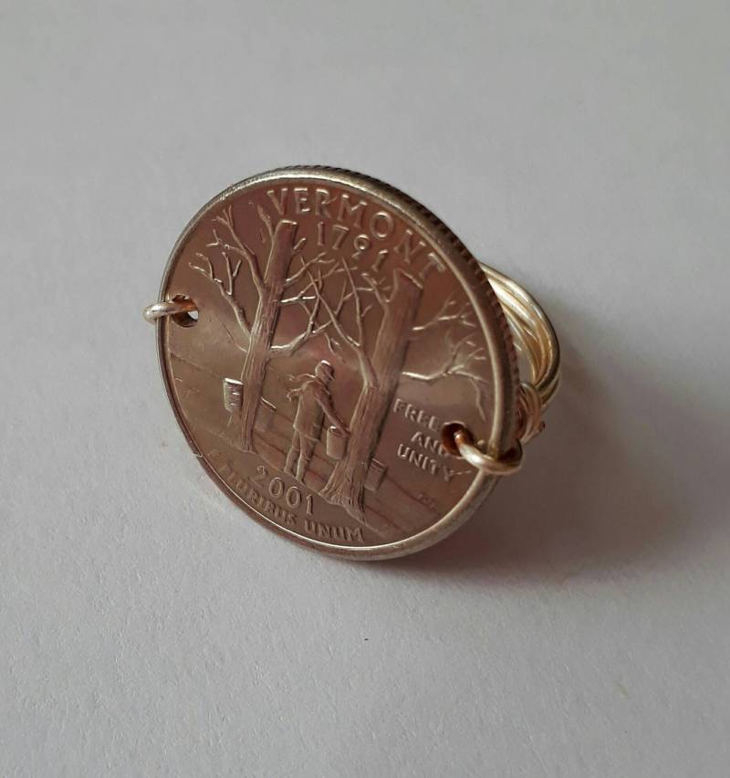 Vermont State Viertel Draht Gewickelt Ring von CoinCutters
