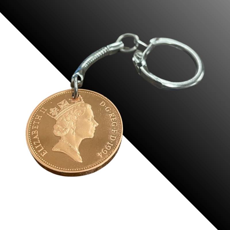 1995 Geburtstag 2 Cent Schlüsselanhänger Mit Box von CoinGiftShop